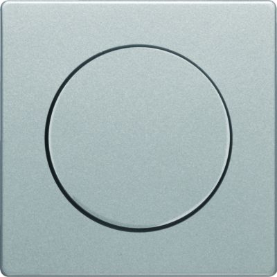 BERKER Q.x Płytka czołowa z pokrętłem Regulator do ściemniacza obrotowego aluminium aksamit lakierowana 11376084 HAGER (11376084)