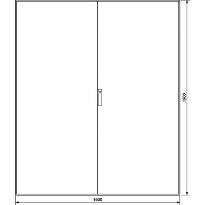univers Obudowa stojąca IP54 kl.I 1600x1900x400mm RAL7035 drzwi transparente FG26LD HAGER (FG26LD)