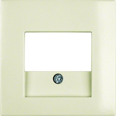 BERKER B.Kwadrat Płytka czołowa do gniazda głośnikowego i gniazda ładowania USB krem 5310338982 HAGER (5310338982)