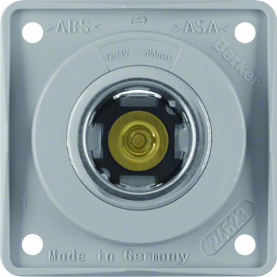 Integro Flow Gniazdo zasilania 12 V, mechanizm, szary (845712507)