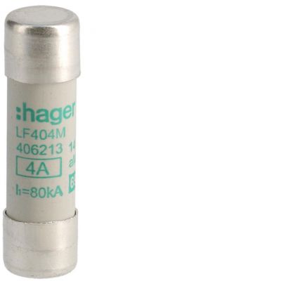 Wkładka bezpiecznikowa cylindryczna CH-14 14x51mm aM 4A 500VAC LF404M HAGER (LF404M)
