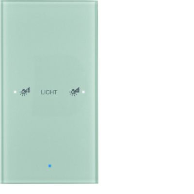 BERKER KNX TS Sensor dotykowy pojedynczy konfigurowalny szkło aluminium 75141134 HAGER (75141134)