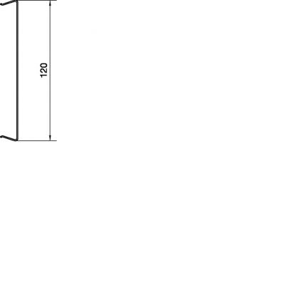 tehalit.BRS Pokrywa 120mm stal jasnoszary BRS12027035 HAGER (BRS12027035)