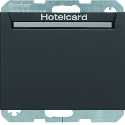 BERKER K.1 Łącznik przekaźnikowy na kartę hotelową antracyt mat 16417116 HAGER (16417116)