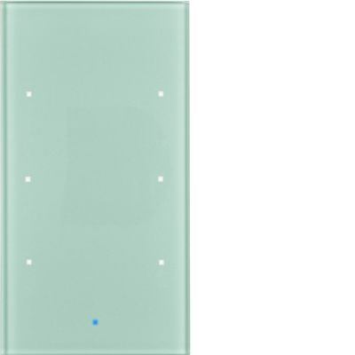 BERKER KNX TS Sensor dotykowy 3-krotny szkło aluminium 75143034 HAGER (75143034)