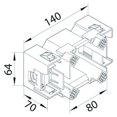 tehalit.WA Puszka instalacyjna CEE montaż krawędziowy G2745 HAGER (G2745)