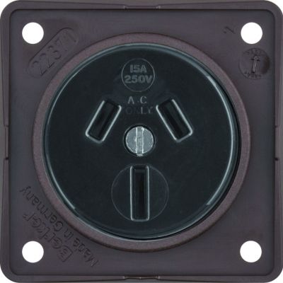 BERKER Integro Flow Gniazdo z uziemieniem Australia brąz 962562501 HAGER (962562501)