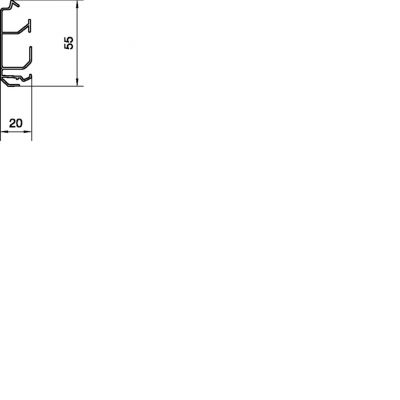 tehalit.SL Podstawa 20x55 czarny SL200551 HAGER (SL200551)