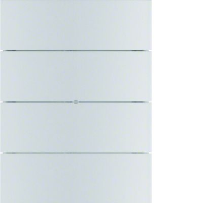 BERKER B.IQ Przycisk poczwórny komfort aluminium 75164594 HAGER (75164594)