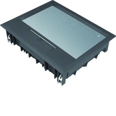 tehalit.VE-EE Pokrywa uchylna VE09 200x253 wykładzina 12mm czarny PA VE09129005 HAGER (VE09129005)