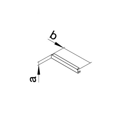 tehalit.UK Końcówka 190x28mm stal UKE190280 HAGER (UKE190280)