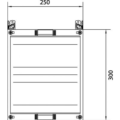 univers N HC 300x250mm zestaw z pokrywą pełną z TS35 UC21RK HAGER (UC21RK)