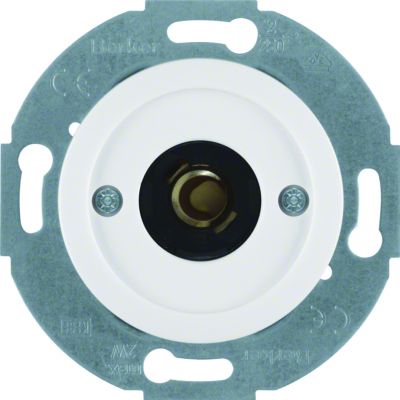 BERKER Serie 1930/Glas Łącznik i sygnalizator świetlny E10 z płytką czołową biały 5104 HAGER (5104)