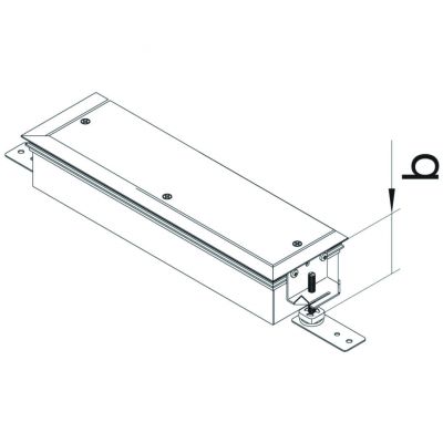 tehalit.BK Końcówka kanału wanna stalowa BKWD 600x(90-130)mm stal BKWDE600090 HAGER (BKWDE600090)