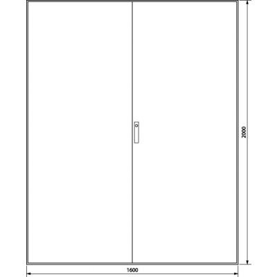 univers Obudowa stojąca IP41 kl.I 1600x2000x400mm RAL7035 FG26WE HAGER (FG26WE)