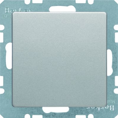BERKER Q.x Zaślepka z płytką czołową z cokołem i pazurkami aluminium aksamit lakierowana 6710096084 HAGER (6710096084)