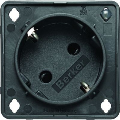 Integro Gniazdo SCHUKO 45st z dioda kontrolną SNAP-IN 2mm czerwony mat mechanizm 947132576 947132505 HAGER (947132505)