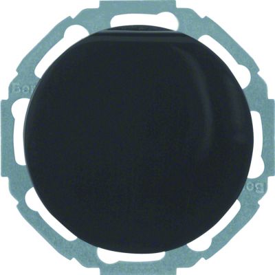 BERKER R.classic Gniazdo SCHUKO z pokrywą czarny 47442045 HAGER (47442045)