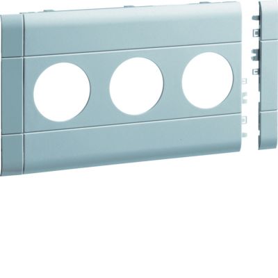 tehalit.WA Maskownica potrójna ABS bezhalogenowy 120mm lakierowanaier aluminium GB12030LAN HAGER (GB12030LAN)