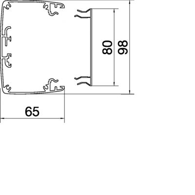 tehalit.DA200 Kolumna jednostronna DA200-80 z mechanizm rozporowym H=2,8-3,1m aluminium DAS802800ELN HAGER (DAS802800ELN)