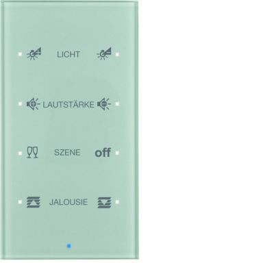 BERKER KNX TS Sensor dotykowy poczwórny konfigurowalny szkło aluminium 75144134 HAGER (75144134)