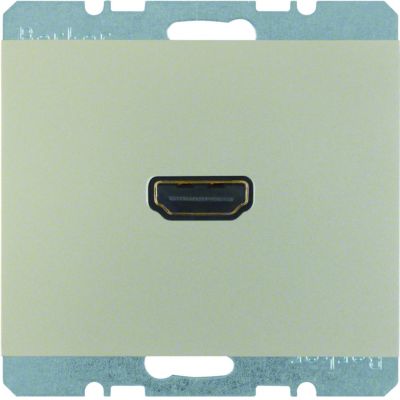 BERKER K.5 Gniazdo HDMI z przyłączem 90st stal szlachetna lakierowana 3315437004 HAGER (3315437004)