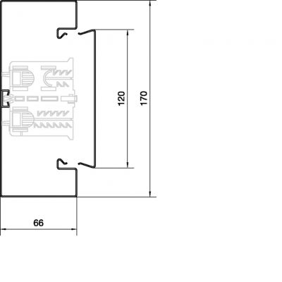 tehalit.BRS Podstawa 65x170mm pokrywa 120 stal ocynk BRS651701BVERZ HAGER (BRS651701BVERZ)