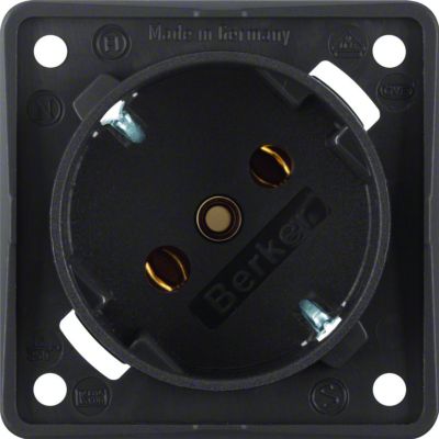 Integro Flow Gniazdo SCHUKO 45°, mechanizm, brąz (841852521)