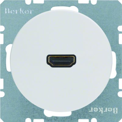 BERKER R.1/R.3 Gniazdo HDMI biały 3315422089 HAGER (3315422089)