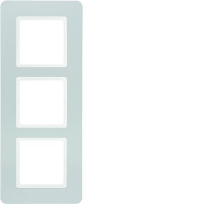 BERKER Q.7 Ramka potrójna aluminium aksamit lakierowana 10136184 HAGER (10136184)