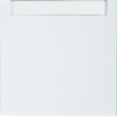 BERKER B.Kwadrat Klawisz pole opisowe do łączników 1-klawiszowych biały 5316268999 HAGER (5316268999)