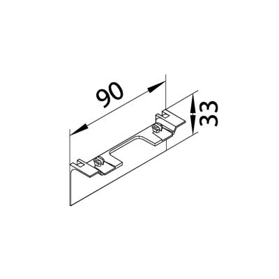 tehalit.SL Maskownica nośnika 20x80 fi60 czarny SL20080AC9011 HAGER (SL20080AC9011)