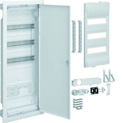 volta hybrid Rozdzielnica hybrydowa podtynkowa 3x12 1x płyta montażowa Drzwi pełne VU603PLG HAGER (VU603PLG)