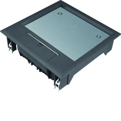 tehalit.VE-EE Pokrywa uchylna VQ06 200x200 wykładzina 12mm czarny PA VQ06129005 HAGER (VQ06129005)