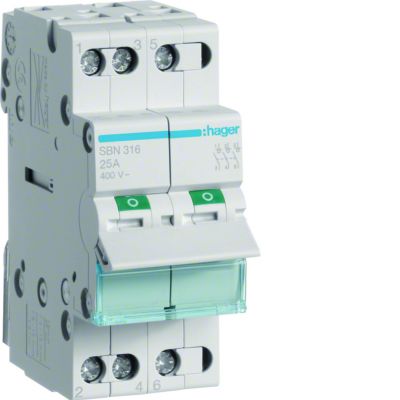 Modułowy rozłącznik izolacyjny 3P 16A 400VAC SBN316 HAGER (SBN316)