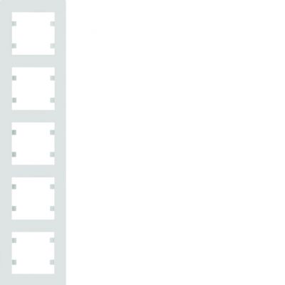 lumina intense Ramka pięciokrotna pionowa biała WL5650 HAGER (WL5650)