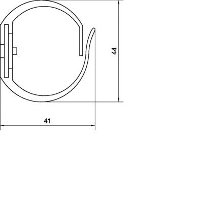 KANAŁ GRZEBIENIOWY VK-FLEX 40,L=500MM,SZARY M5693 produkt wycofany HAGER (M5693)