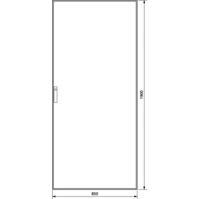 univers Obudowa stojąca IP54 kl.I 800x1900x600mm RAL7035 drzwi transparente FG23KD HAGER (FG23KD)