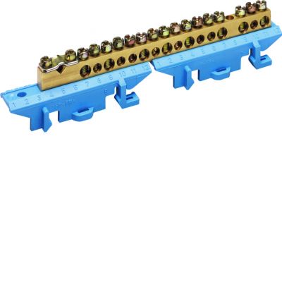 Listwa przyłączeniowa z cokołem neutralna 1x25+8x16+8x10 mm2 KM17N HAGER (KM17N)