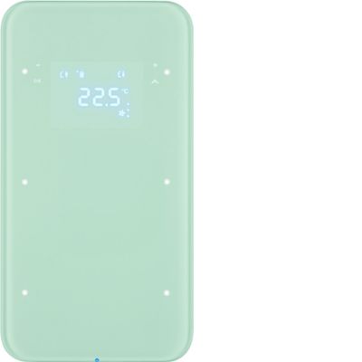 BERKER R.1 Sensor dotykowy podwójny z regulatorem temperatury szkło biały 75642060 HAGER (75642060)