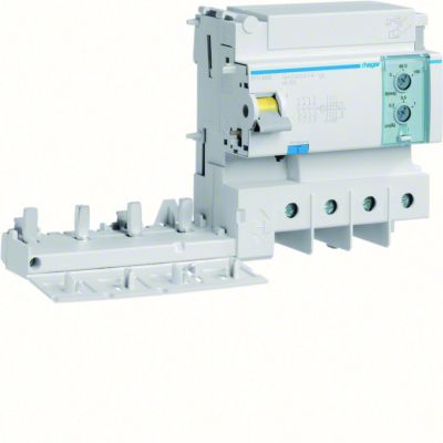 Blok różnicowoprądowy krótkozwłoczny do MCB HMxxxx 3P+N 125A/0,3-1A Typ A-HI BTH480E HAGER (BTH480E)