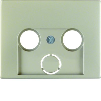 BERKER K.5 Płytka czołowa gn antracyt 2/3wyj stal szlachetna nierdzewna 12017014 HAGER (12017014)