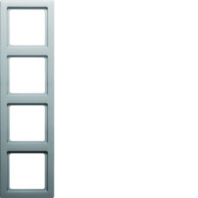 BERKER Q.1 Ramka poczwórna aluminium aksamit lakierowana 10146084 HAGER (10146084)