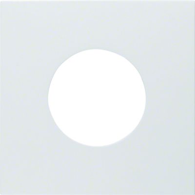 BERKER S.1/B.3/B.7 Płytka czołowa do łącznika i sygnalizatora świetlnego E10 biały 11241909 HAGER (11241909)