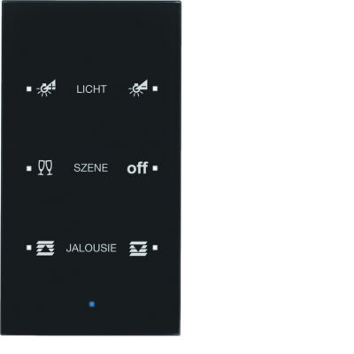 BERKER KNX TS Sensor dotykowy potrójny konfigurowalny szkło czarne 75143935 HAGER (75143935)