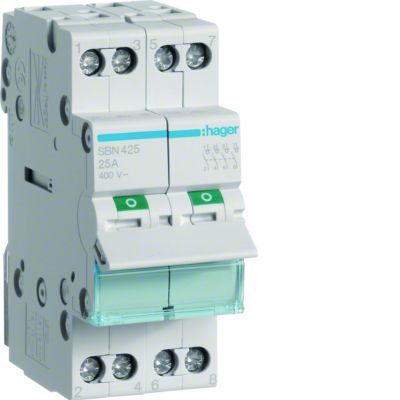 Modułowy rozłącznik izolacyjny 4P 25A 400VAC SBN425 HAGER (SBN425)