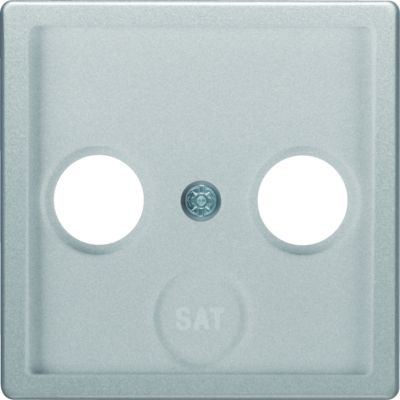 BERKER Q.x Płytka czołowa do gniazda antracytowego 2- i 3-wyj. aluminium aksamit lakierowana 12036084 HAGER (12036084)