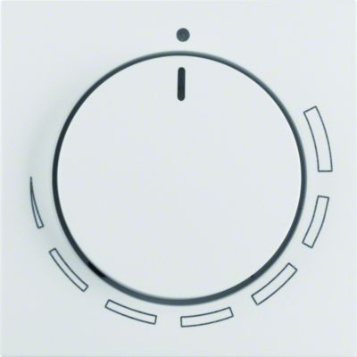 BERKER S.1/B.3/B.7 Płytka czołowa z pokrętłem Regulator do regulatora obrotów biały 11371929 HAGER (11371929)