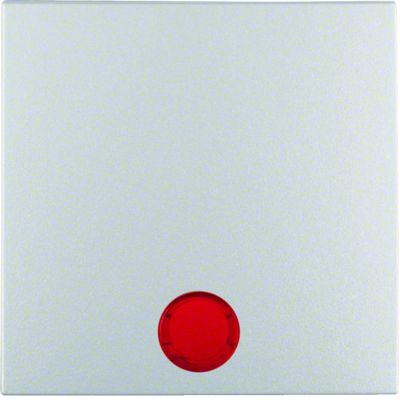 BERKER B.Kwadrat/B.7 Klawisz z 5 dołączonymi soczewkami do łączników 1-klawiszowych aluminium mat lakierowana 16211404 HAGER (16211404)