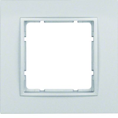BERKER B.7 Ramka pojedyncza aluminium mat 10116424 HAGER (10116424)